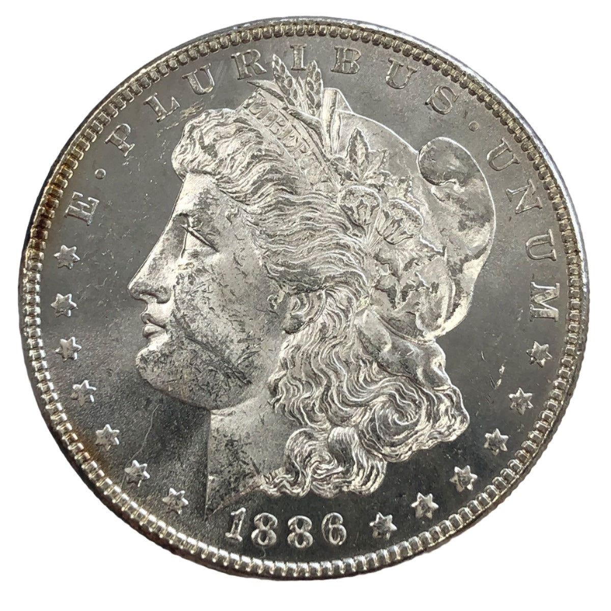 1886 Morgan Silver Dollar (BU) (Prooflike)