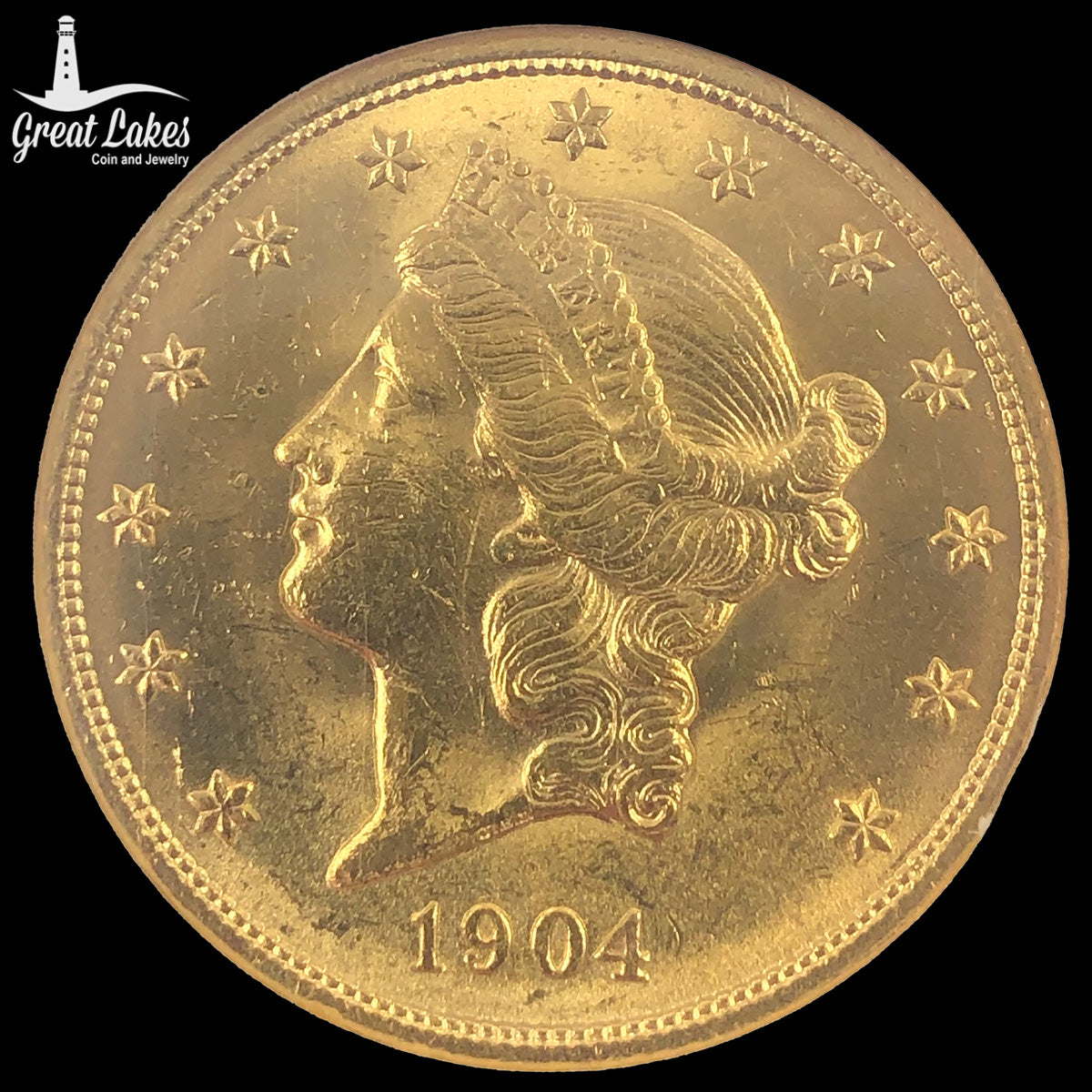 1904 $20 Liberty Gold Double Eagle NGC MS62