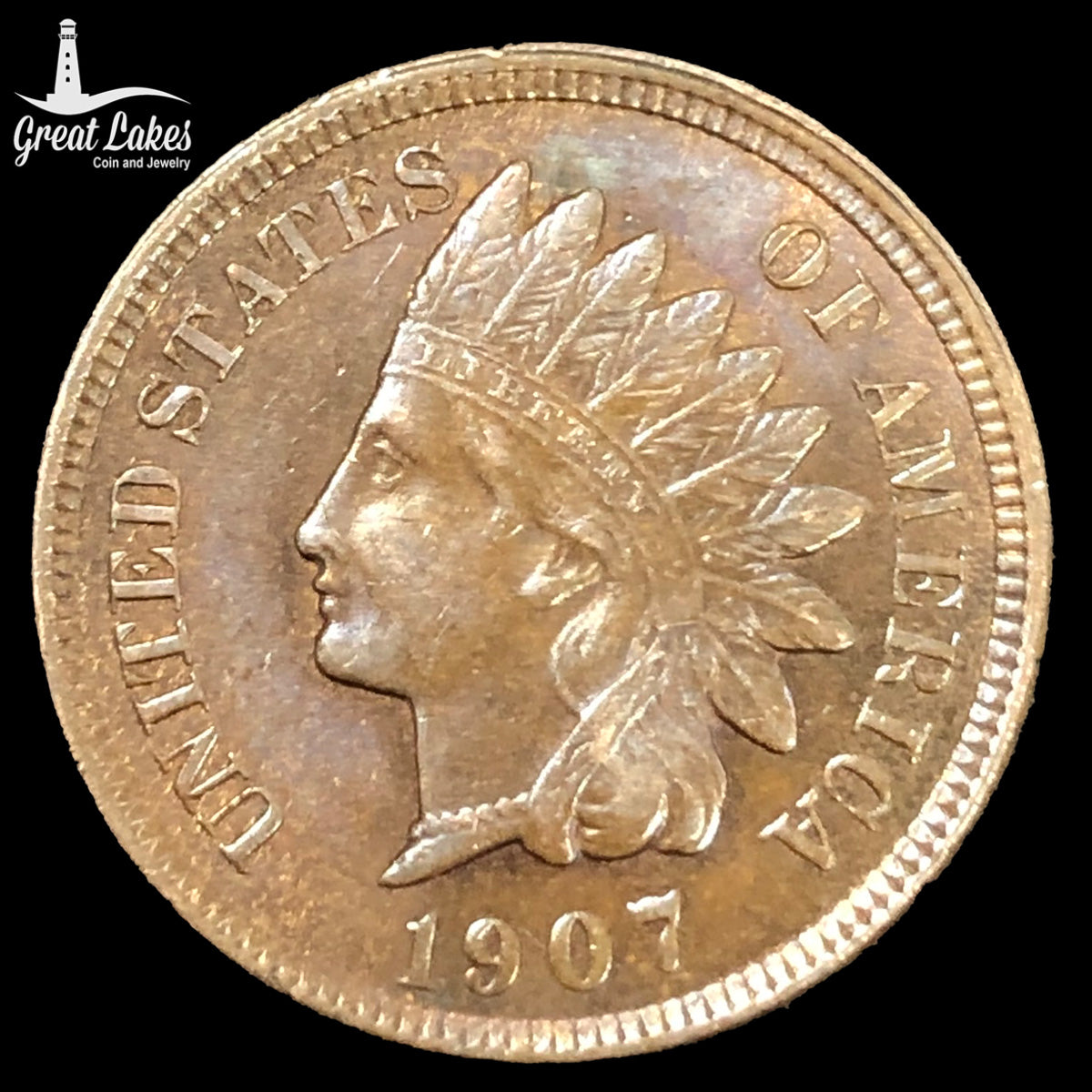 1907 Indian Head Cent (AU)