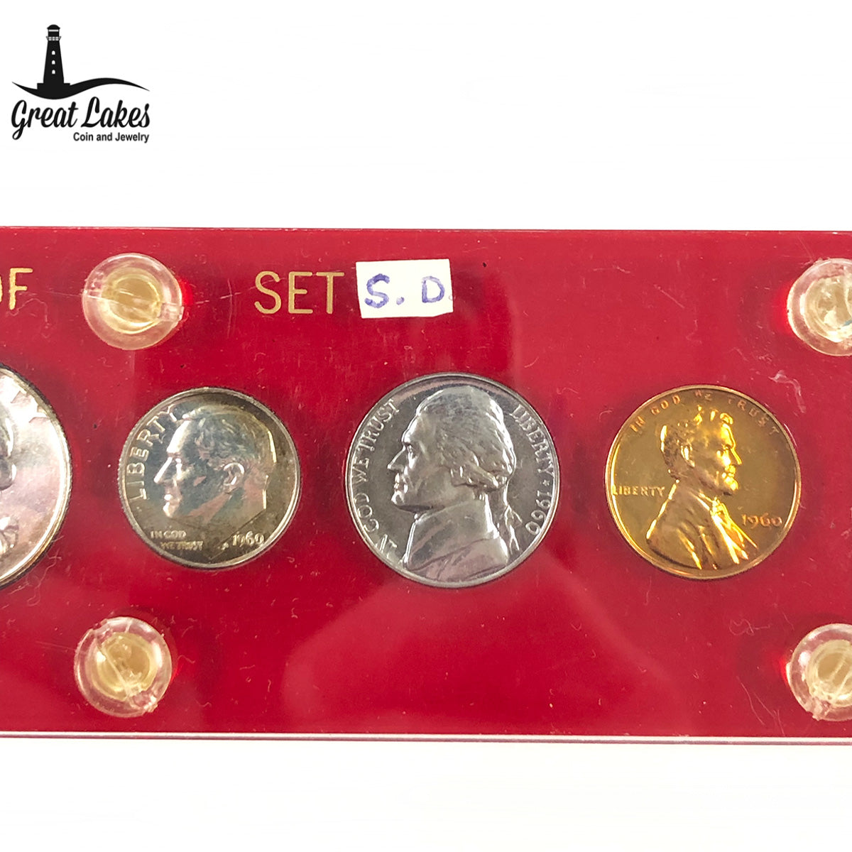 1960 Small Date Proof Set in a Capitol Plastic Holder