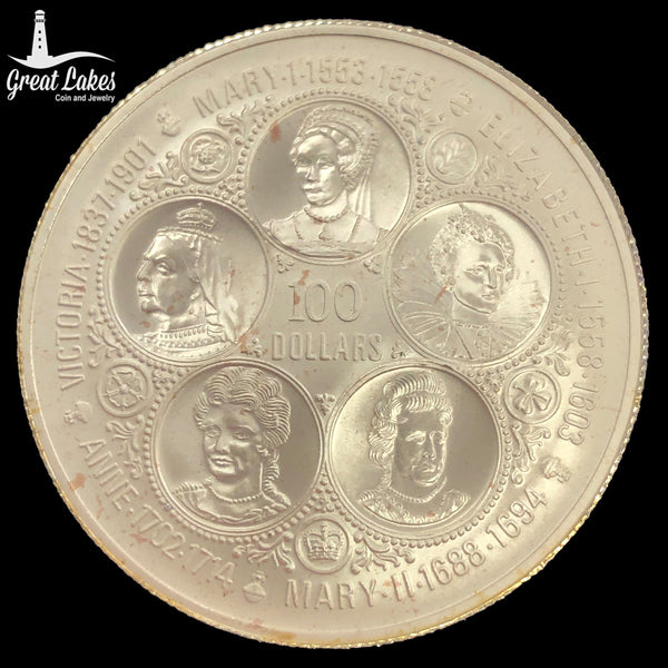 1975 $100 Cayman Islands Gold Coin - Great Lakes Coin