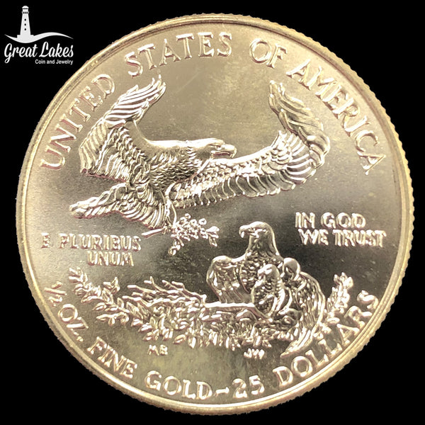 1999 1/2 oz American Gold Eagle (BU) Great Lakes Coin