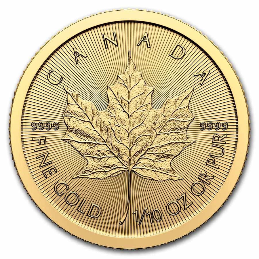 2024 Canadian 1/10 oz Gold Maple (BU)