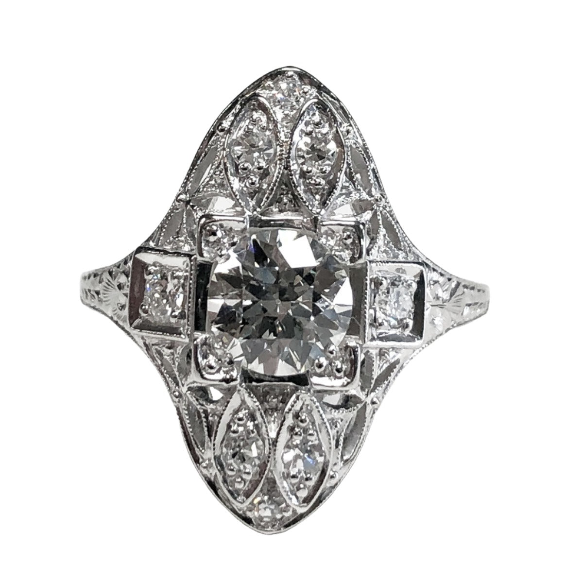 Art Deco Platinum Ring