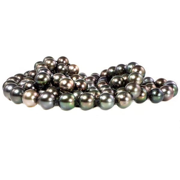 Dyed Pearl Necklace with 18 k Gold Clasp Great Lakes Coin