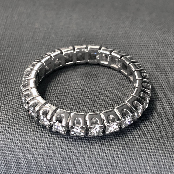 14 k White Gold Diamond Eternity Band Great Lakes Coin