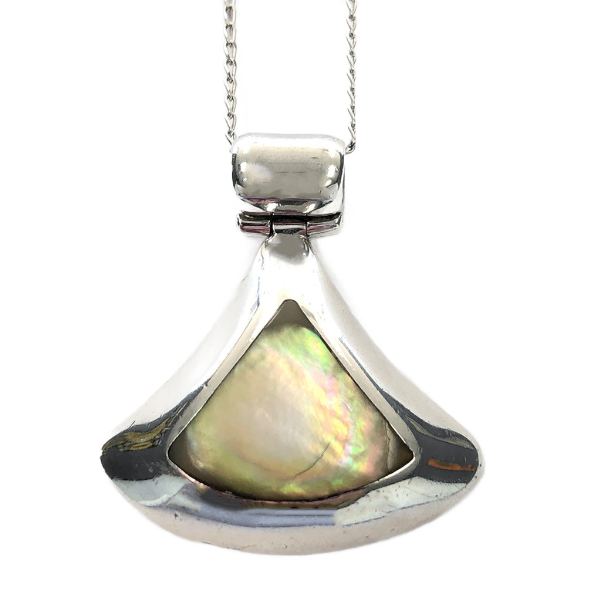 Silver &amp; Abalone Necklace