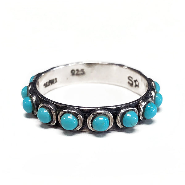 Silver & Turquoise Ring Great Lakes Coin