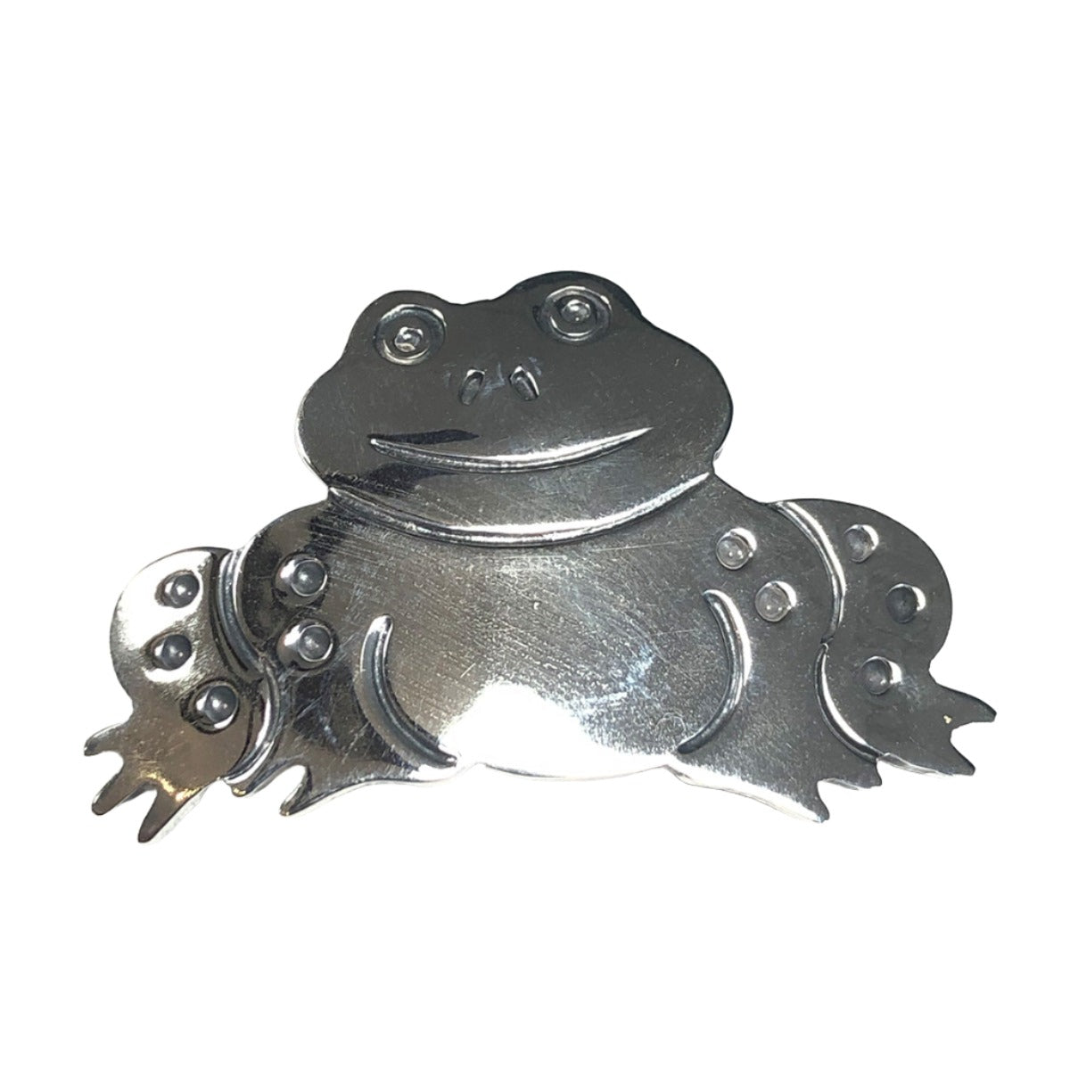 Silver Frog Pin / Pendant