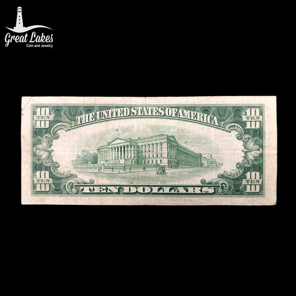 1953 $10 Silver Certificate (VF) - Great Lakes Coin
