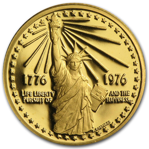 1976 U.S. Mint American Bicentennial Gold Medal BU - Great Lakes Coin