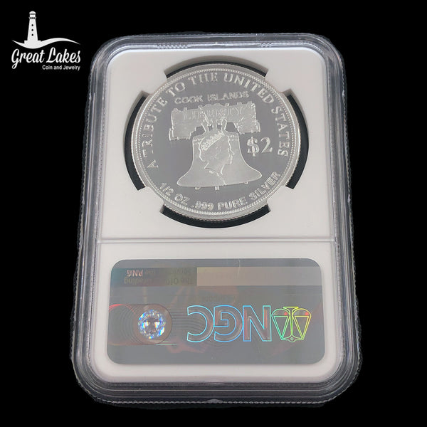 2020 Cook Island American Silver Double Eagle NGC PF70 Ultra Cameo