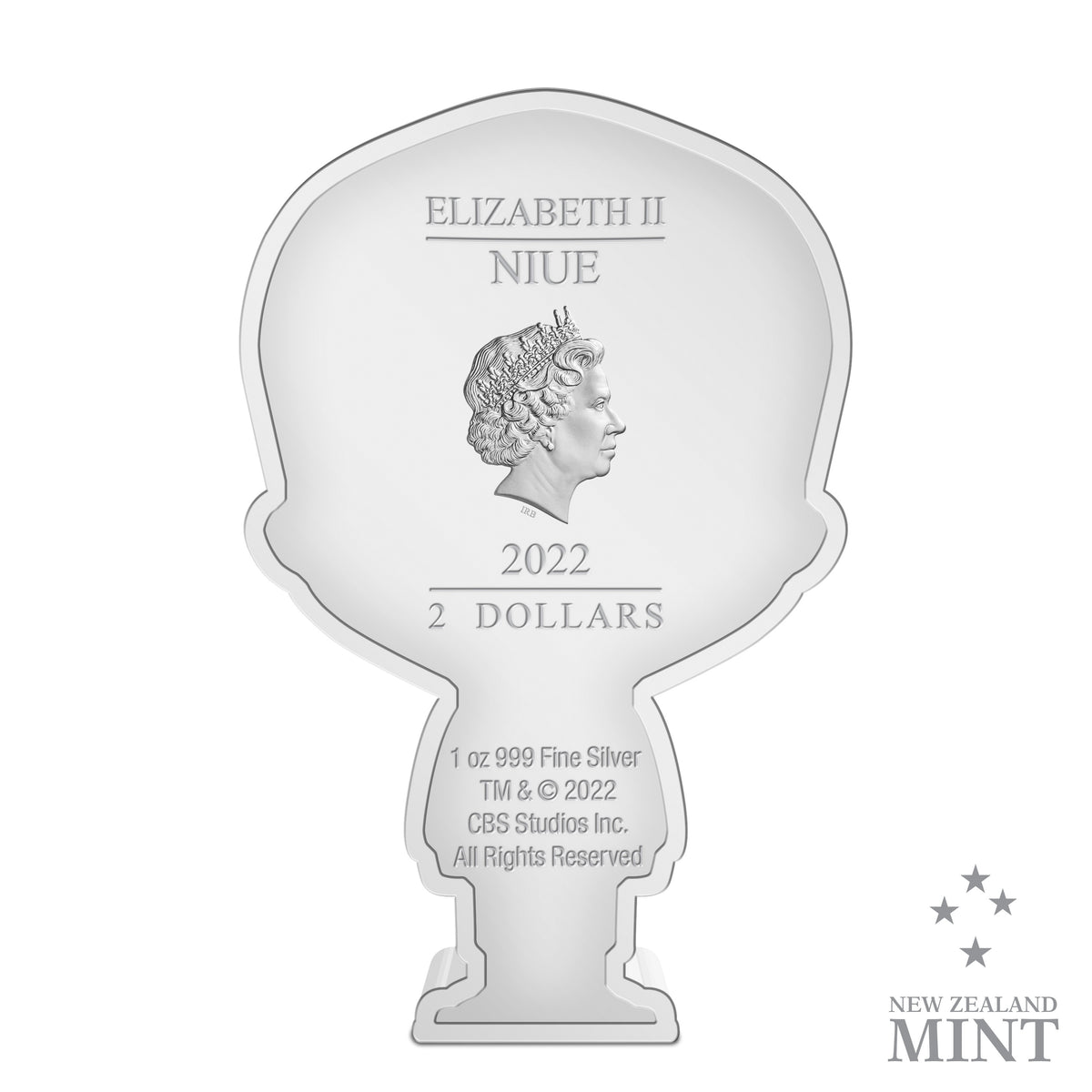 Niue Mint 2022 Star Trek Jean-Luc Picard 1oz Silver Chibi Coin