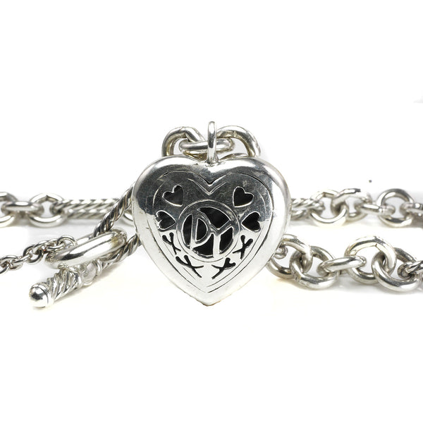 Heart Charm Bracelet David Yurman Love Bracelet David Yurmam 18K