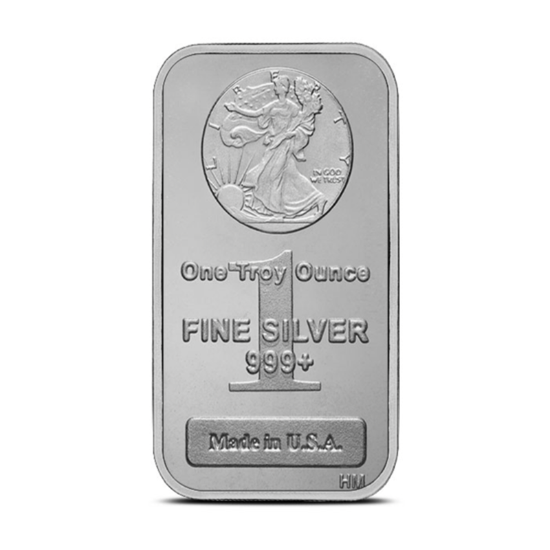 Highland Mint 1 oz Silver Walking Liberty Bar