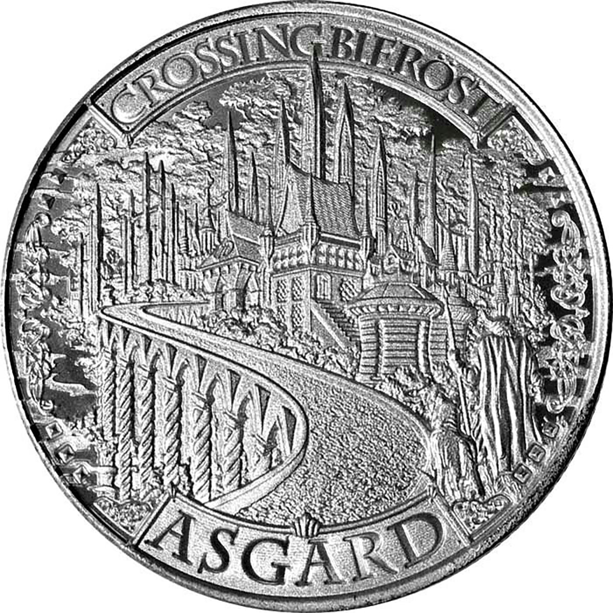 Mason Mint Asgard Mythical Cities 1 oz Silver Round