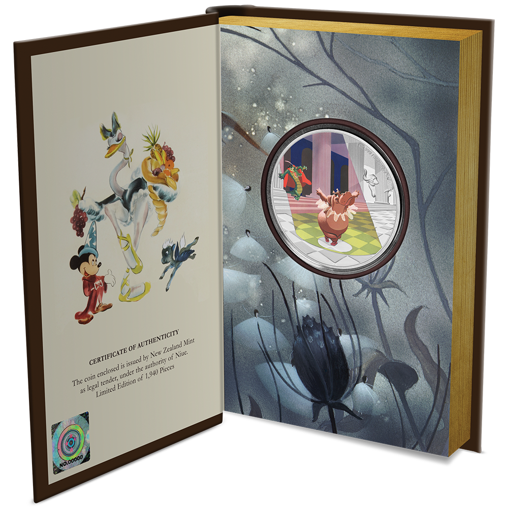 Niue Mint 2020 Disney Fantasia Dance of the Hours 1 oz Silver Coin