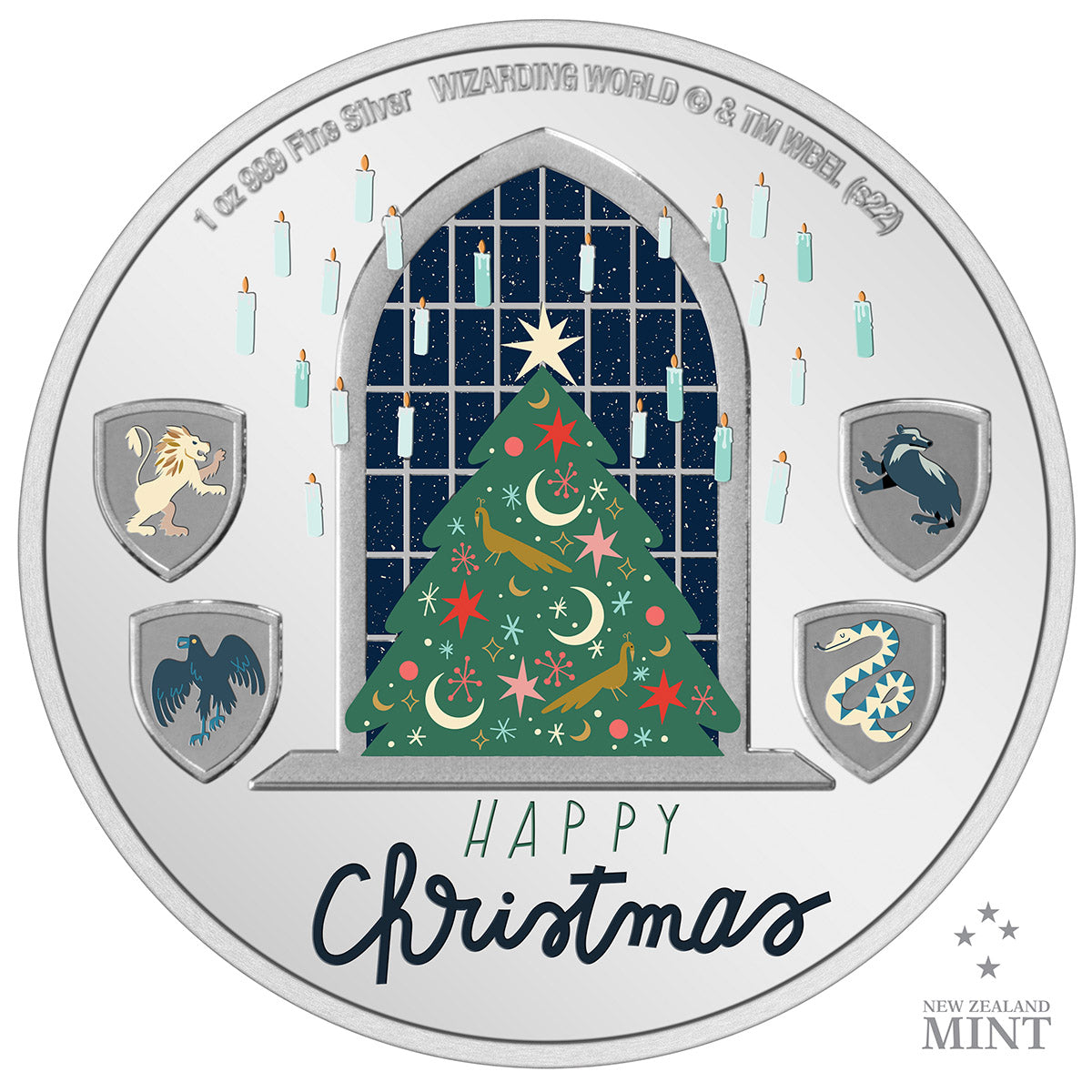 Niue Mint 2022 Harry Potter Season’s Greetings 2022 1 oz Silver Coin