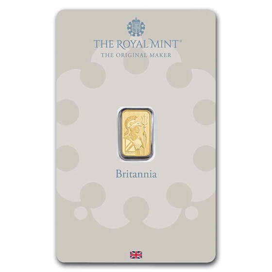 The Royal Mint 1 g Gold Britannia Bar (In Assay)