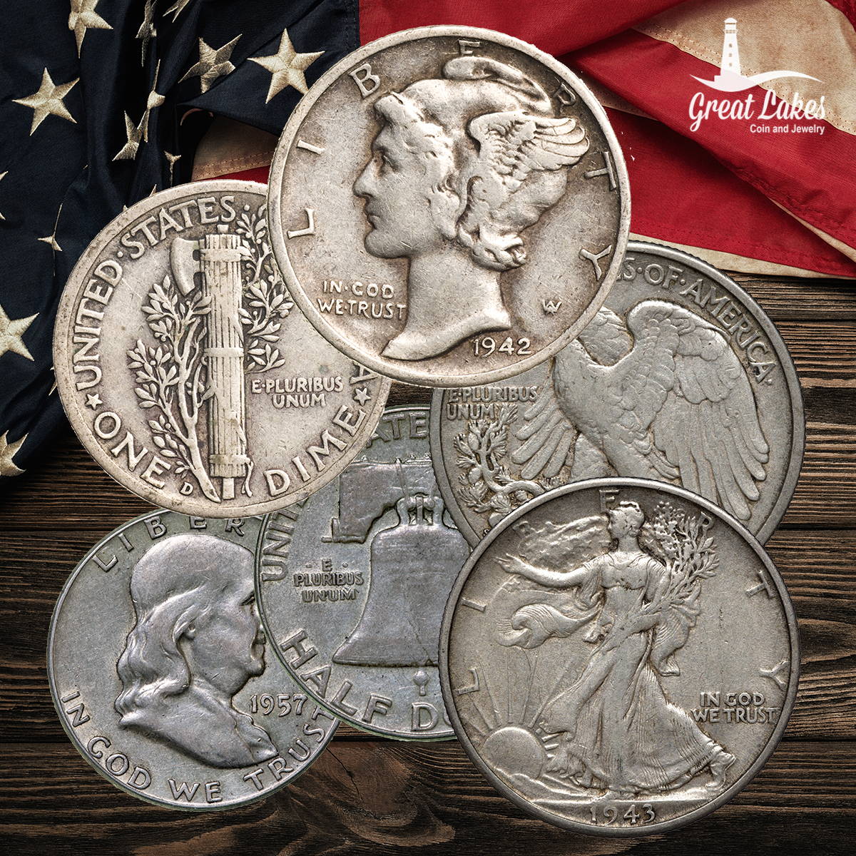 Shop 90% Silver Online at Great Lakes Coin