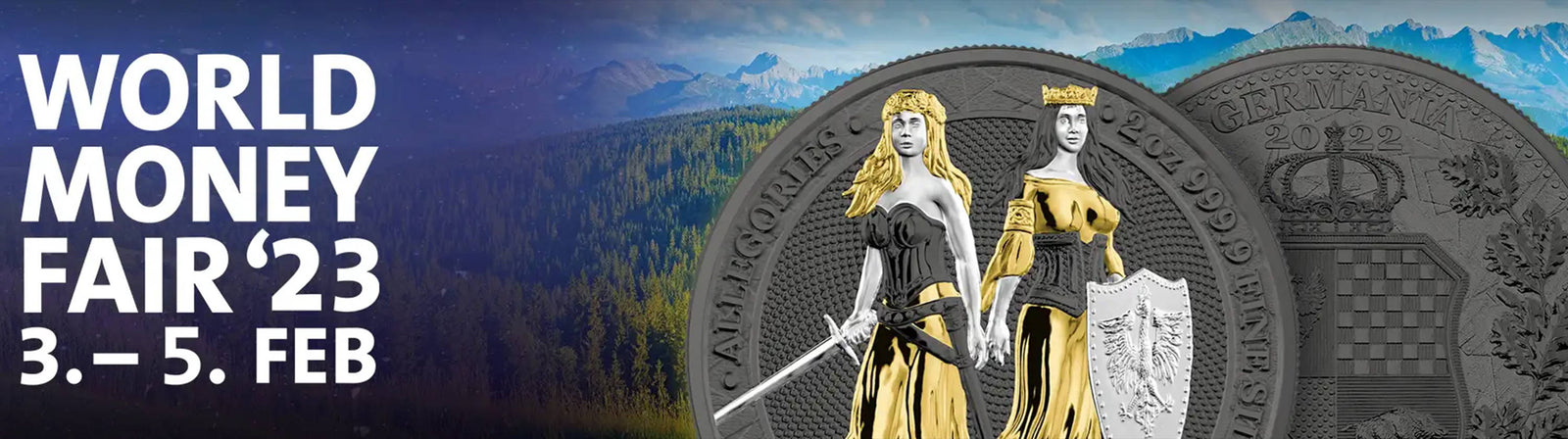 Germania Mint 2023 Allegories Polonia & Germania 2 oz Silver WMF Edition