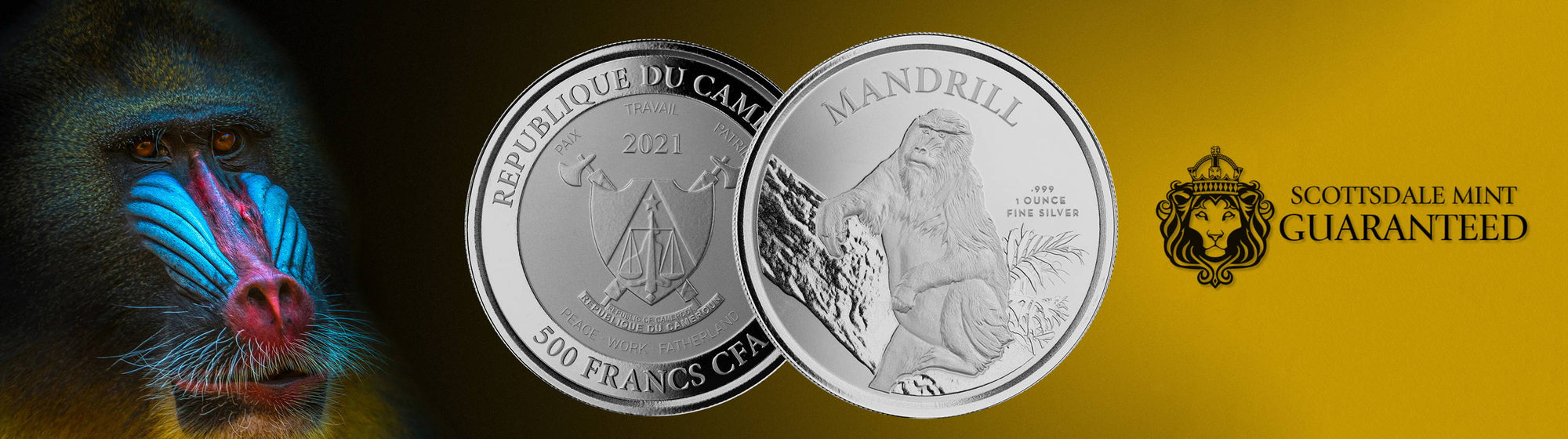 Scottsdale Mint 2021 Cameroon Mandrils Arrive