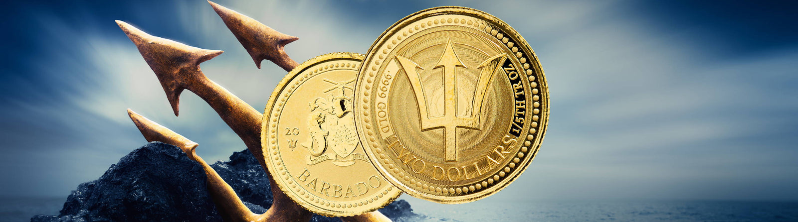 Scottsdale 2021 Barbados Trident 1/5 oz Gold Coins Are Here