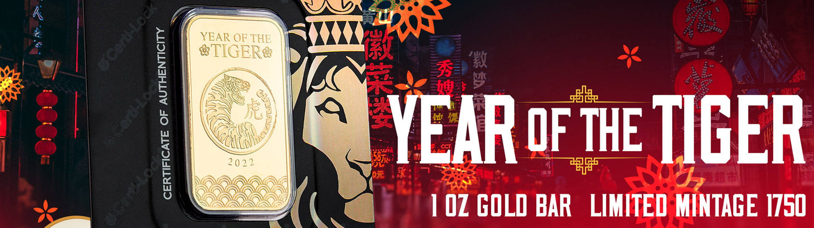 Scottsdale Mint 2022 Year of the Tiger 1 oz Gold Bar Preview