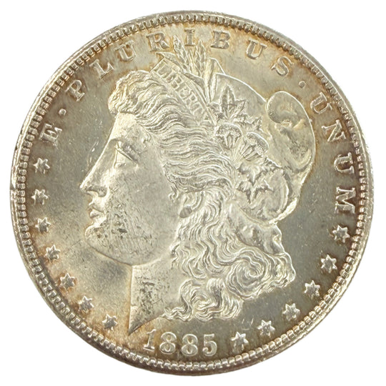 1885-CC Morgan Silver Dollar (Uncirculated Details)