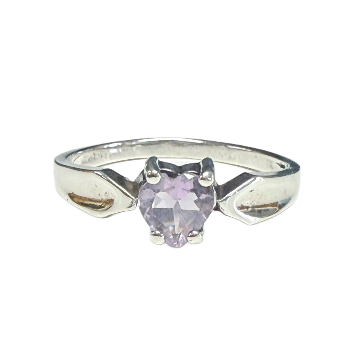 Silver & Cubic Zirconia Heart Ring