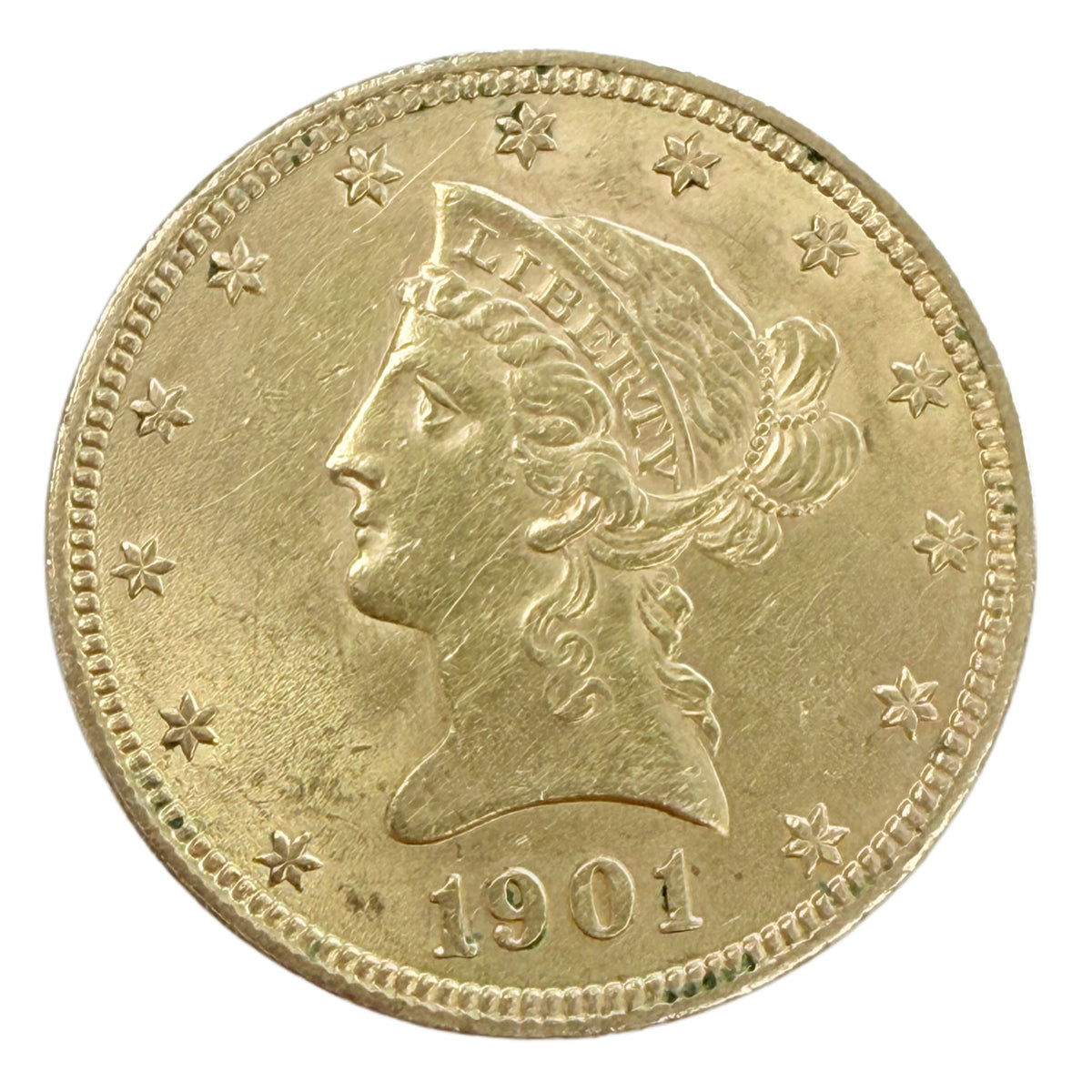 1901 $10 Liberty Gold Eagle (Low Premium)
