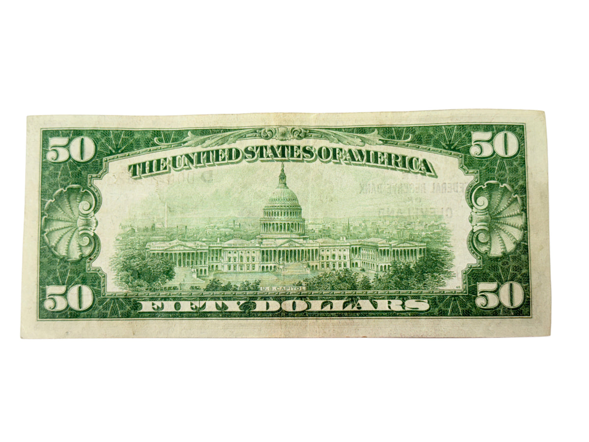 FR.1880-D 1929 $50 Federal Reserve Bank Note Cleveland (VF)
