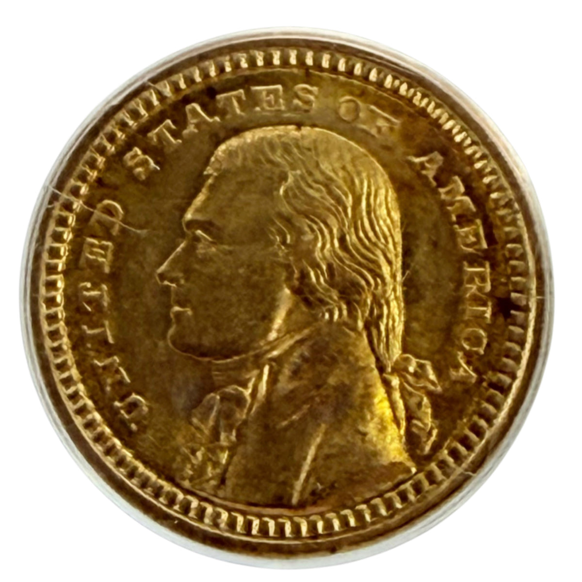 1903 Louisiana Purchase Jefferson $1 Commemorative Gold Coin PCGS MS66
