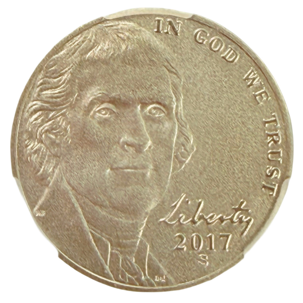2017-S Jefferson Nickel CAC MS70
