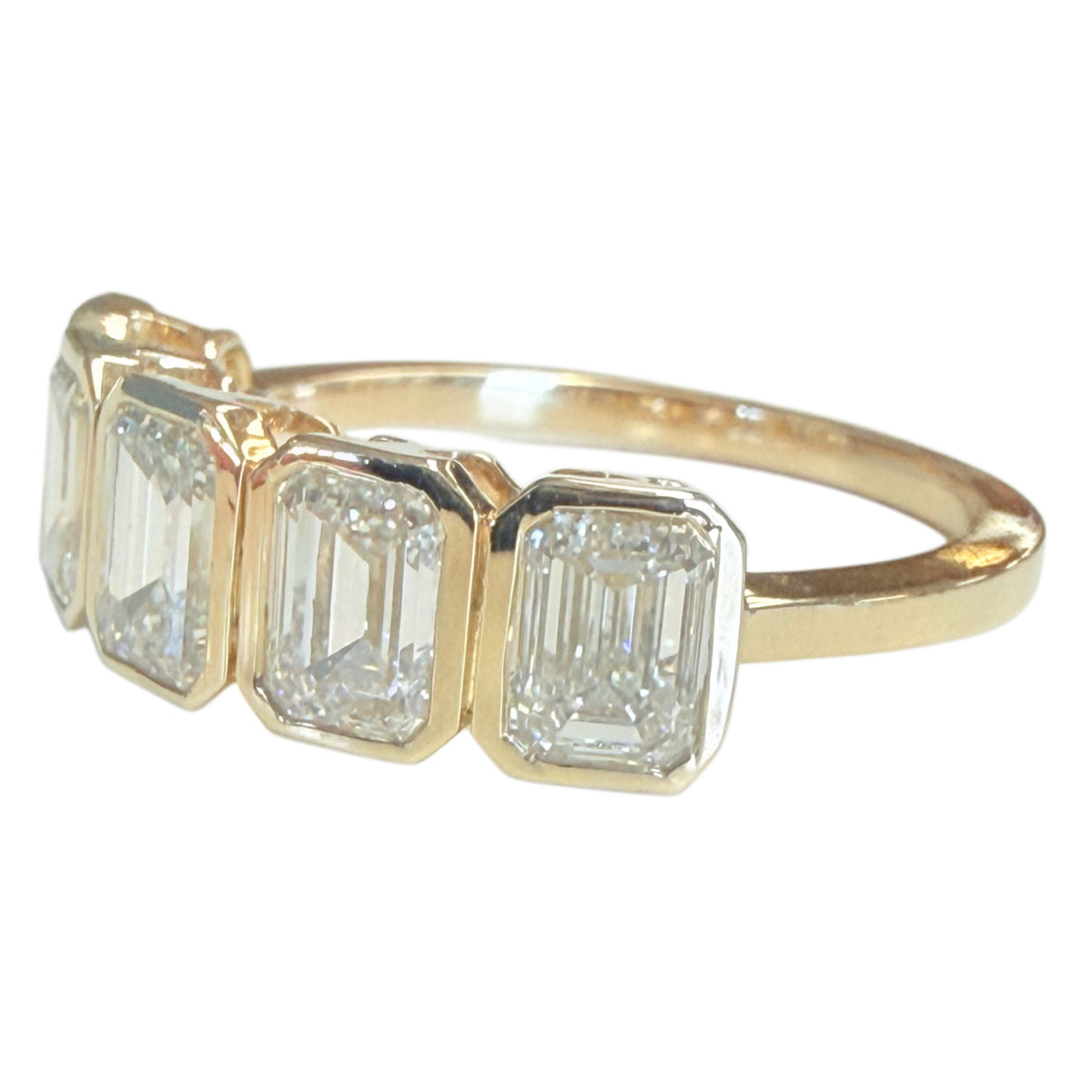 14k Yellow Gold Five Stone Diamond Ring