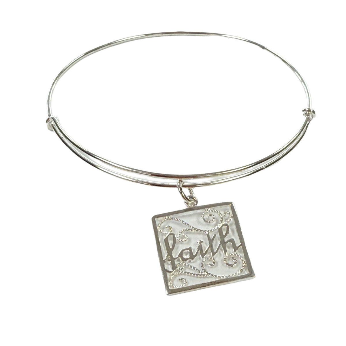Silver Plated Faith Bracelet