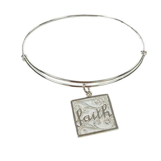 Silver Plated Faith Bracelet