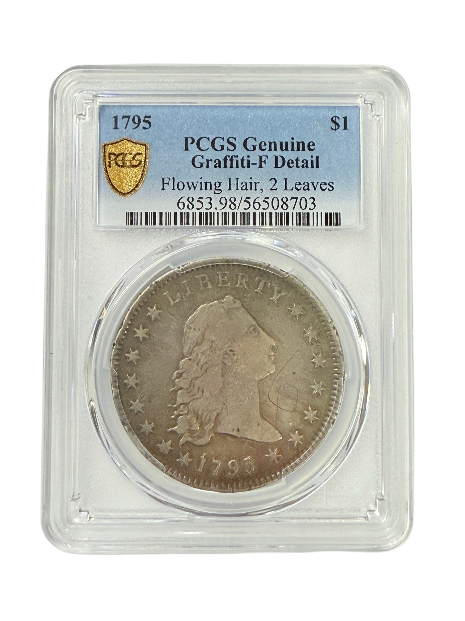 1795 Flowing Hair Dollar PCGS F Detail