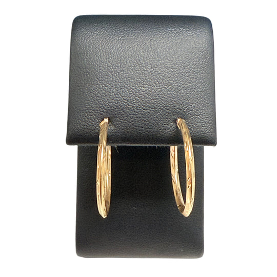 14k Yellow Gold Hoop Earrings