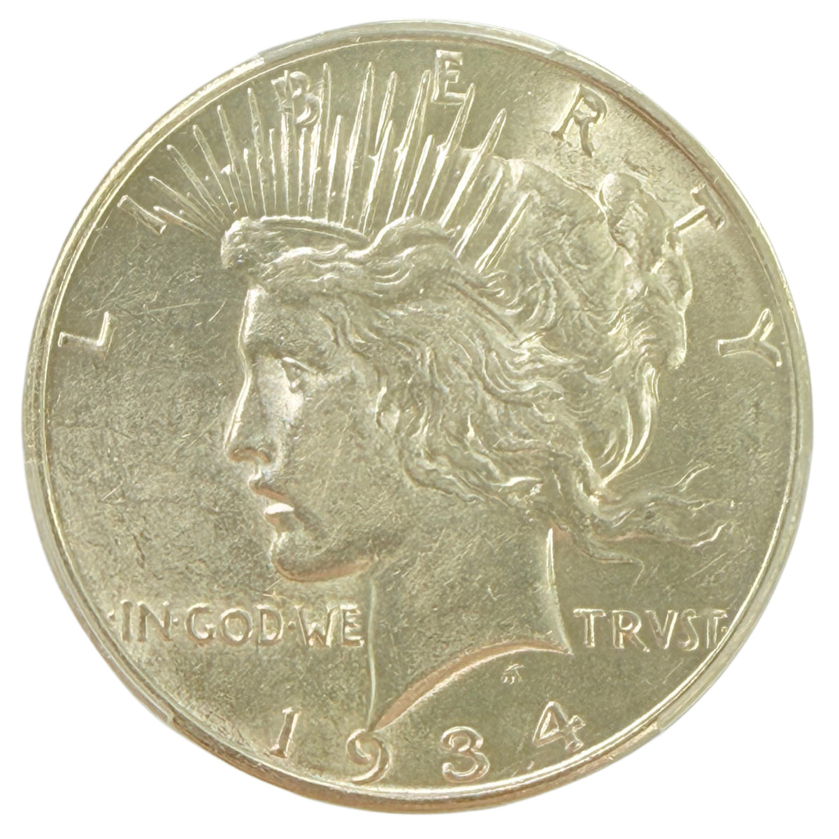 1934-D Peace Silver Dollar PCGS AU55