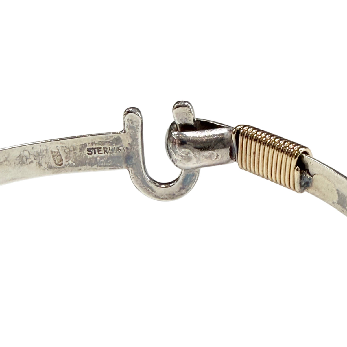 Silver Duo Tone Bangle