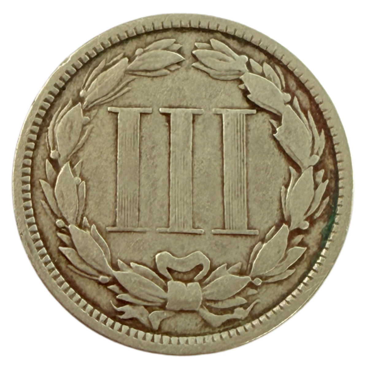1871 Three Cent Nickel (VG)