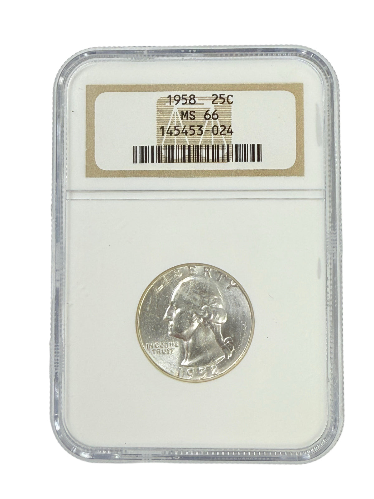 1958 Washington Quarter NGC MS66