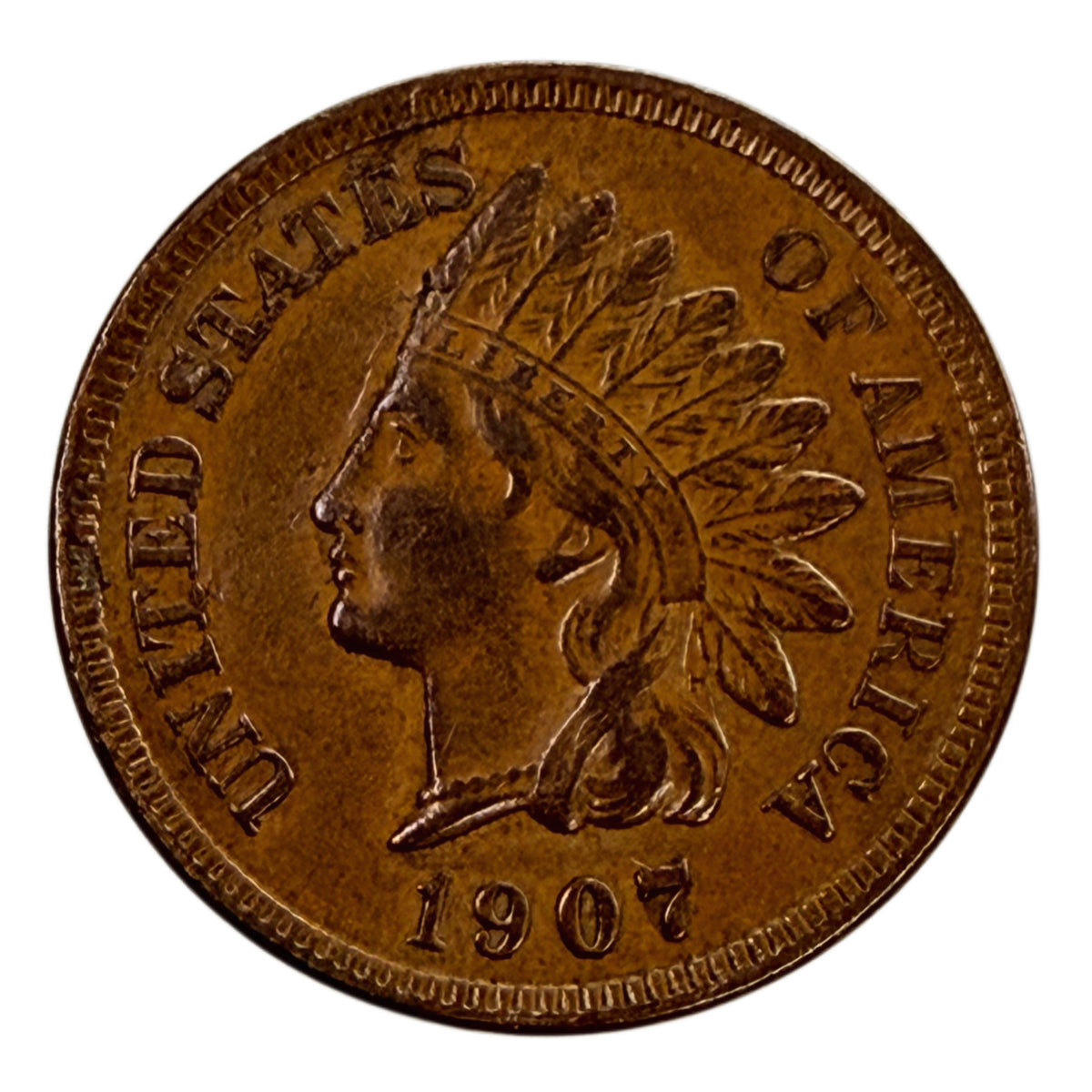 1907 Indian Head Cent (AU)