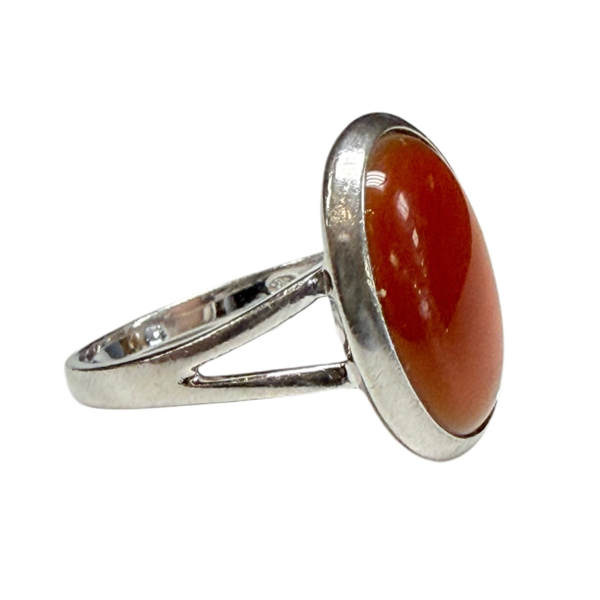 Silver & Carnelian Ring