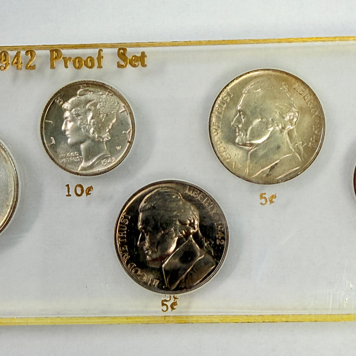 1942 6 Piece United States Proof Set
