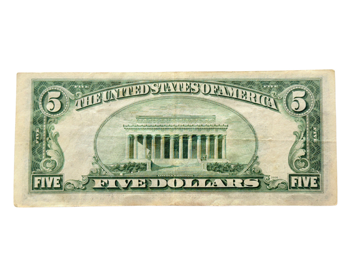 1934-B $5 Silver Certificate (VF)