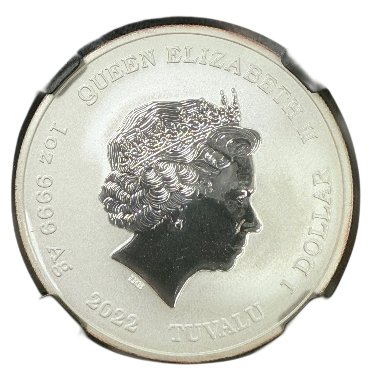 2022-P Tuvalu Bart Simpson $1 1 oz Silver NGC MS69