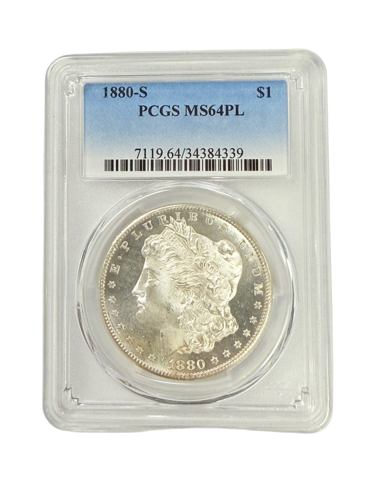 1880-S Morgan Silver Dollar PCGS MS64PL