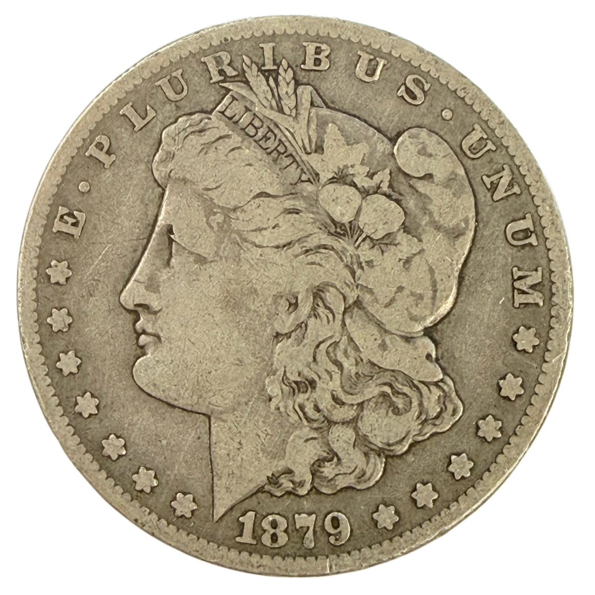 1879-CC Morgan Silver Dollar Clear CC (VG)